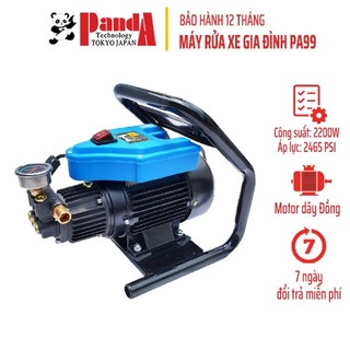 Máy Rửa Xe Panda PA99, Công suất 2200W, Khung thép, Motor to, Máy siêu bền