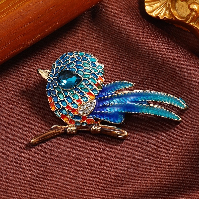 Tag cài áo, phụ kiện trang trí túi, cặp, balo cao cấp Mocking Bird-MLD-FFL
