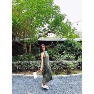 đầm hoa maxi
