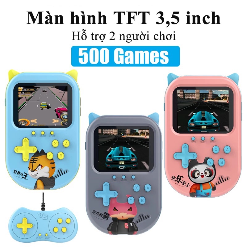 Máy chơi game cầm tay A10 Tích hợp 500 trò chơi Powerbank di động 5000 mAh