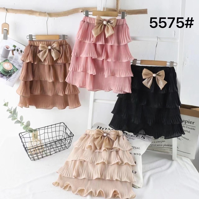 Chân váy xếp ly 4 tầng hàng Quảng châu cao cấp