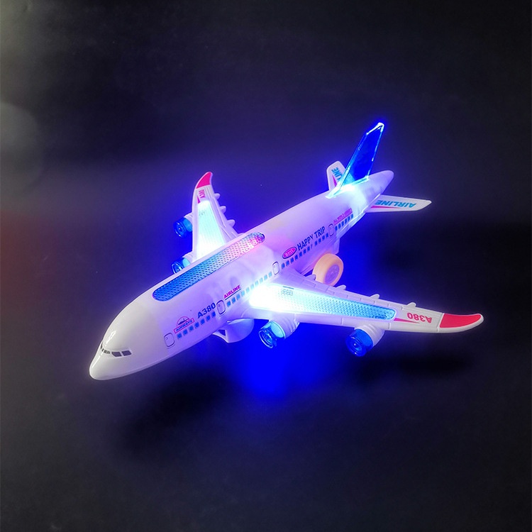 Đồ Chơi Máy Bay Chạy Pin Có Đèn Led Và Âm Thanh Cho Bé