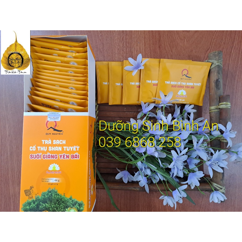 Trà SẠCH Cổ Thụ Shan-Tuyết - Hộp 22 gói Quy Nguyên