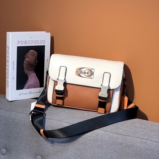 Túi đeo chéo coach track crossbody with coach stamp