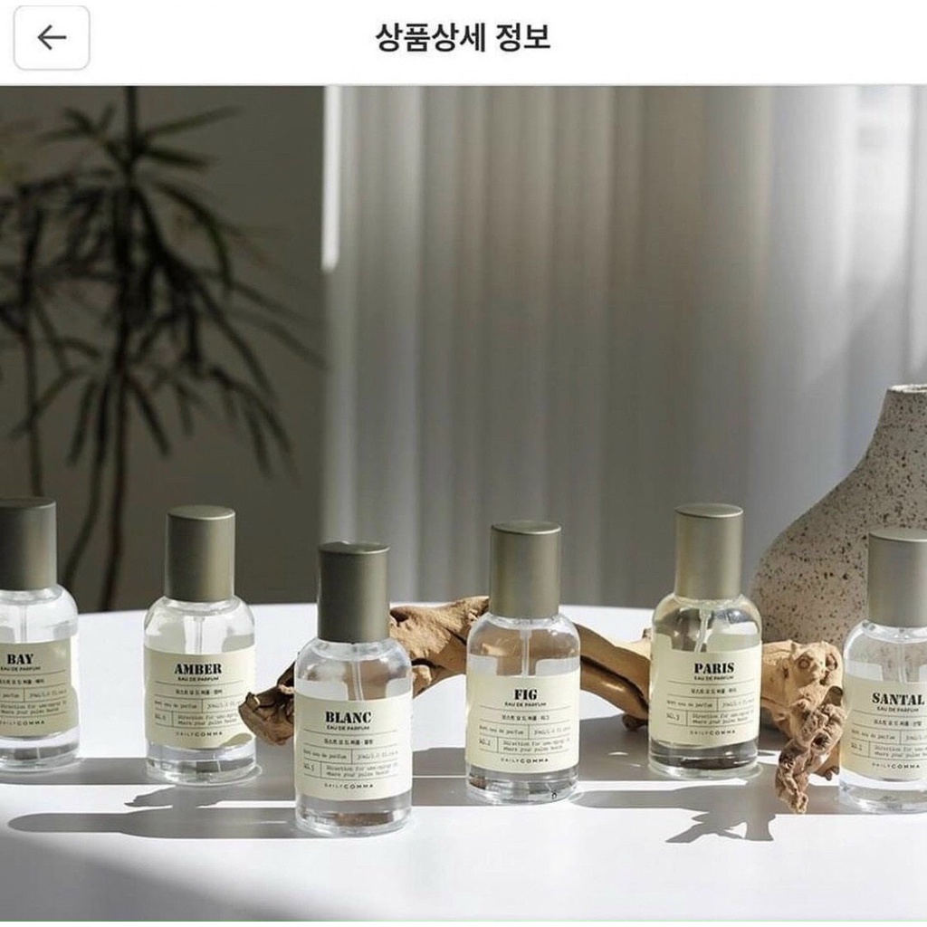 Nước hoa Santal Eau De Parfum DailyComma 30ml - Hàng nội địa Hàn Quốc - MPX