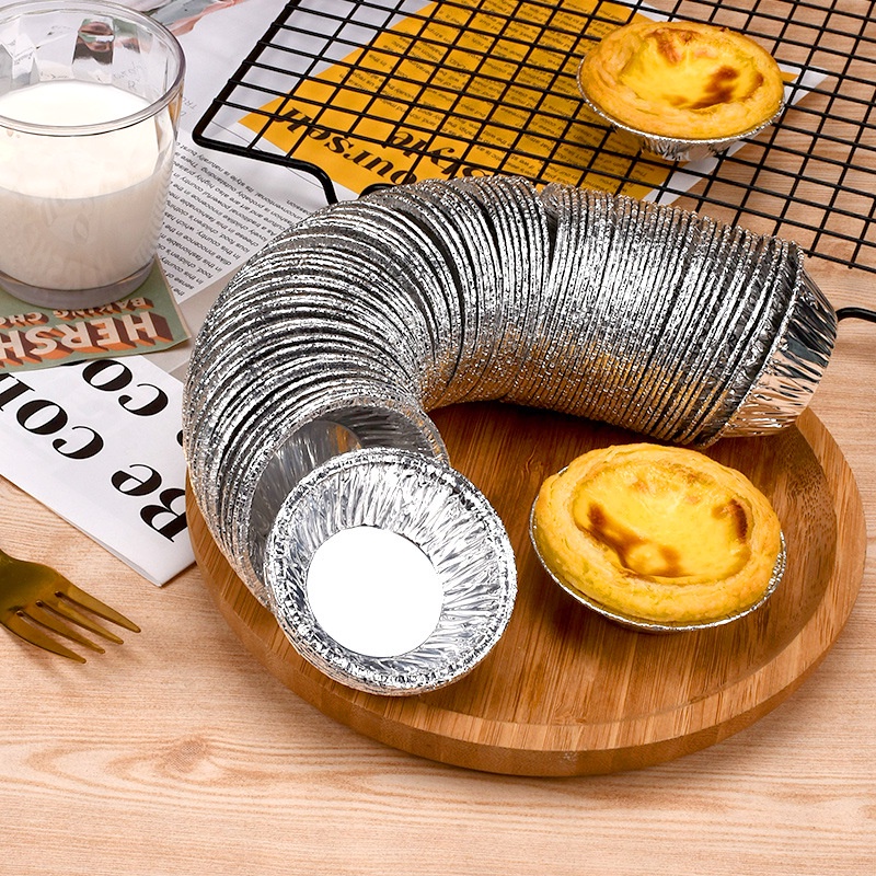 Set 50 - 100 Cốc Bạc, Chén Khuôn giấy bạc nướng thực phẩm, nướng bánh, nướng hàu... 88359