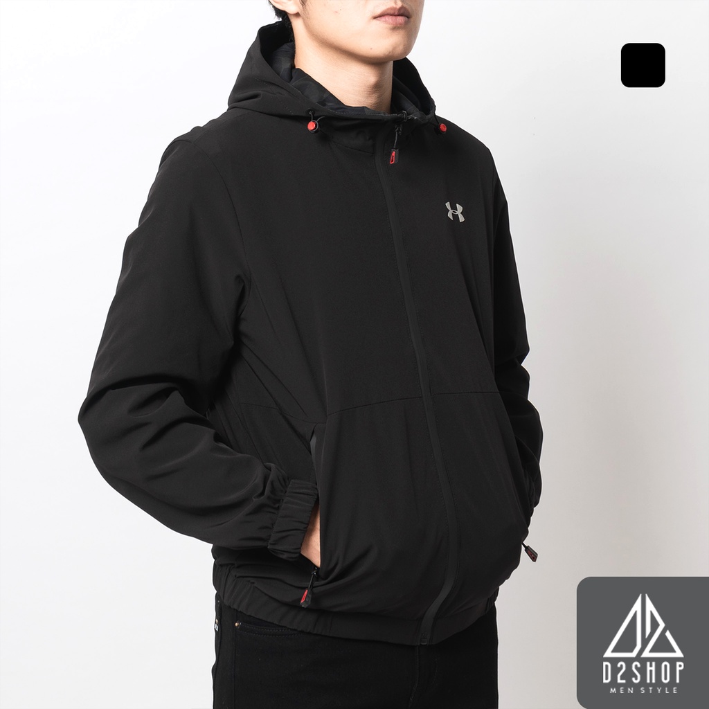 Áo khoác nam D2shop, áo khoác dù nam 2 mặt UNDER AMOR [K-6613]