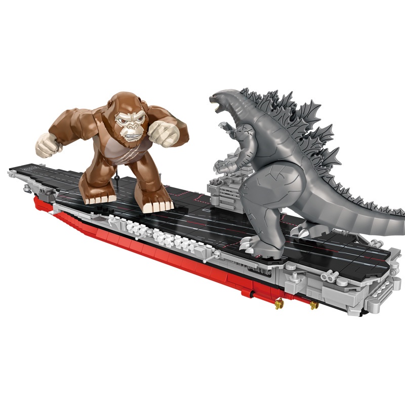 Mô Hình Nhựa 3D Lắp Ráp Panlos Kong Vs Godzilla Trên Tàu Sân Bay 687101 (1115 mảnh) LG0118