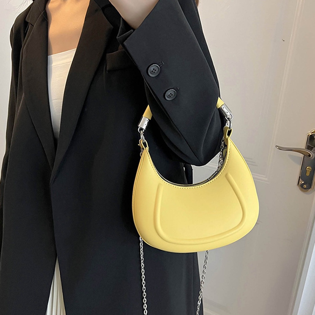 ❤ Túi Đeo Chéo Da PU Cao Cấp Màu Trơn Đơn Giản Thời Trang Hàn Quốc