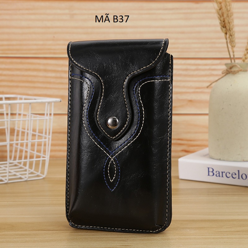 Bao da điện thoại đeo thắt lưng Mã B37