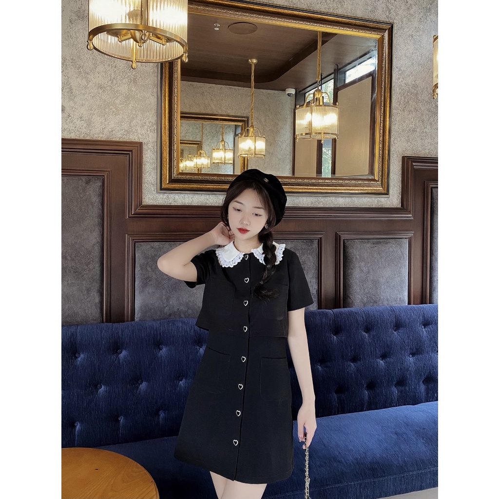 Váy Thiết Kế DEETIE Phối Cổ Trắng Tiểu Thư Dễ Thương, Chất Liệu Cao Cấp Cho Nàng Đi Làm, Đi Chơi - DT.V02 | BigBuy360 - bigbuy360.vn