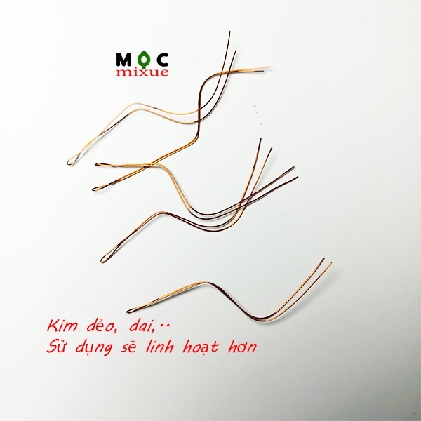 5 chiếc kim gập 0,3 mm xâu vòng đá - Mộc mixue