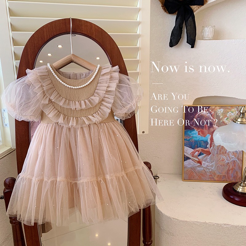 Váy Công Chúa Ren Ngực Hàng QC Cao Cấp Bé Gái