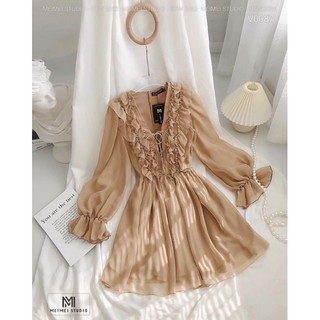 🌹 đầm tay dài cổ bèo 60-90kg 🌹 bigsize rin heo
