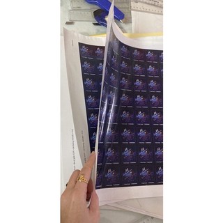 500 tem bế hình decal giấy cán bóng