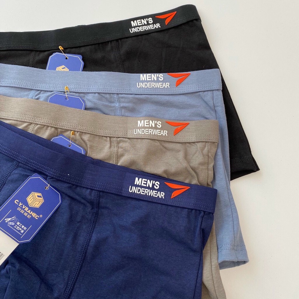 Hộp 5 Quần lót nam Cotton hàng cao cấp, Quần sịp nam Boxer đẹp thoáng mát MenUnderwear