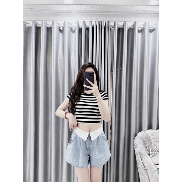 Áo thun croptop Zara Authentic