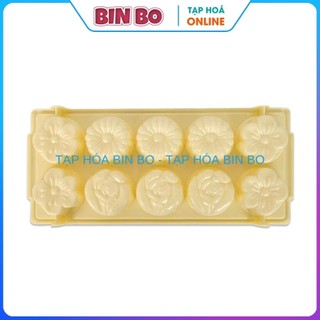 Khay nhựa làm đá khuôn râu câu hình 10 bông hiệu vĩnh trường