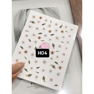 Sticker hoa trang trí nail