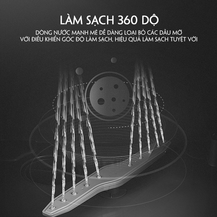 Máy rửa bát tiệt trùng sạch 360 độ - Máy rửa bát dùng cho gia đình - Máy rửa bát siêu sạch nhà bếp có thể rửa hoa quả