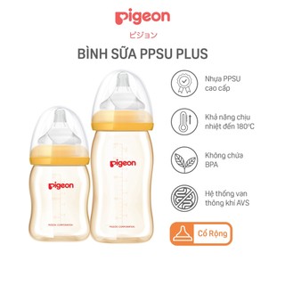 Bình sữa PPSU Plus Pigeon 160ml/ 240ml