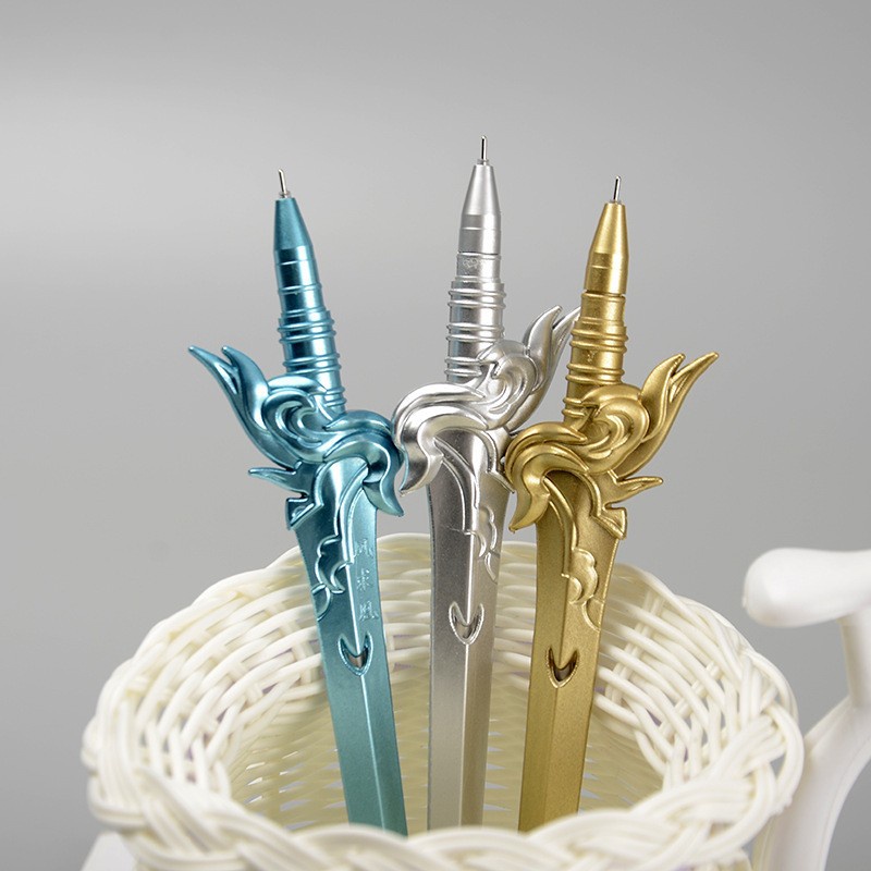 Bút Bi Viết Hình Huyền Thiết Kiếm - Bút Bi Nước Học Sinh, Sinh Viên Văn Phòng Mực Đen