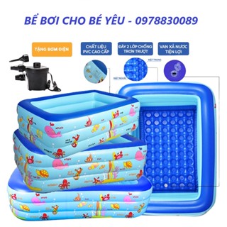 Bể Bơi, Phao Bơi Cỡ Lớn Cho Bé 1m2/1m3/1m5/1m8/2m1 3 Tầng Siêu Rẻ