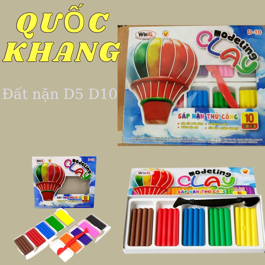 Đất sáp nặn thơm cho bé winq 10 màu D-10
