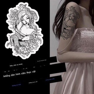 [GIÁ TỐT CHỌN MẪU]Miếng dán hình xăm không thấm nước bền thực tế cậu bé geisha Nhật Bản cổ truyền thống nữ hoa cánh tay