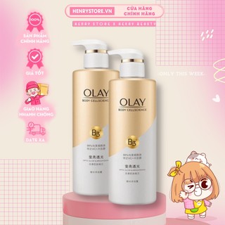 Sữa tắm dưỡng trắng da olay b3 + vitamin c 500g
