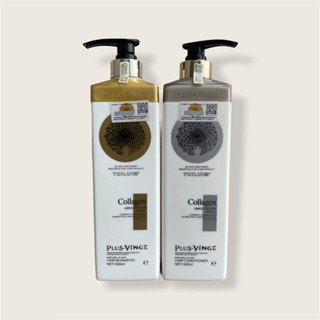 Cặp Dầu Gội Xả Collagen Vinge 1000ML | Giảm Rụng Tóc, Kích Mọc Tóc, Phục Hồi Tóc Hư Tổn | Chính Hãng