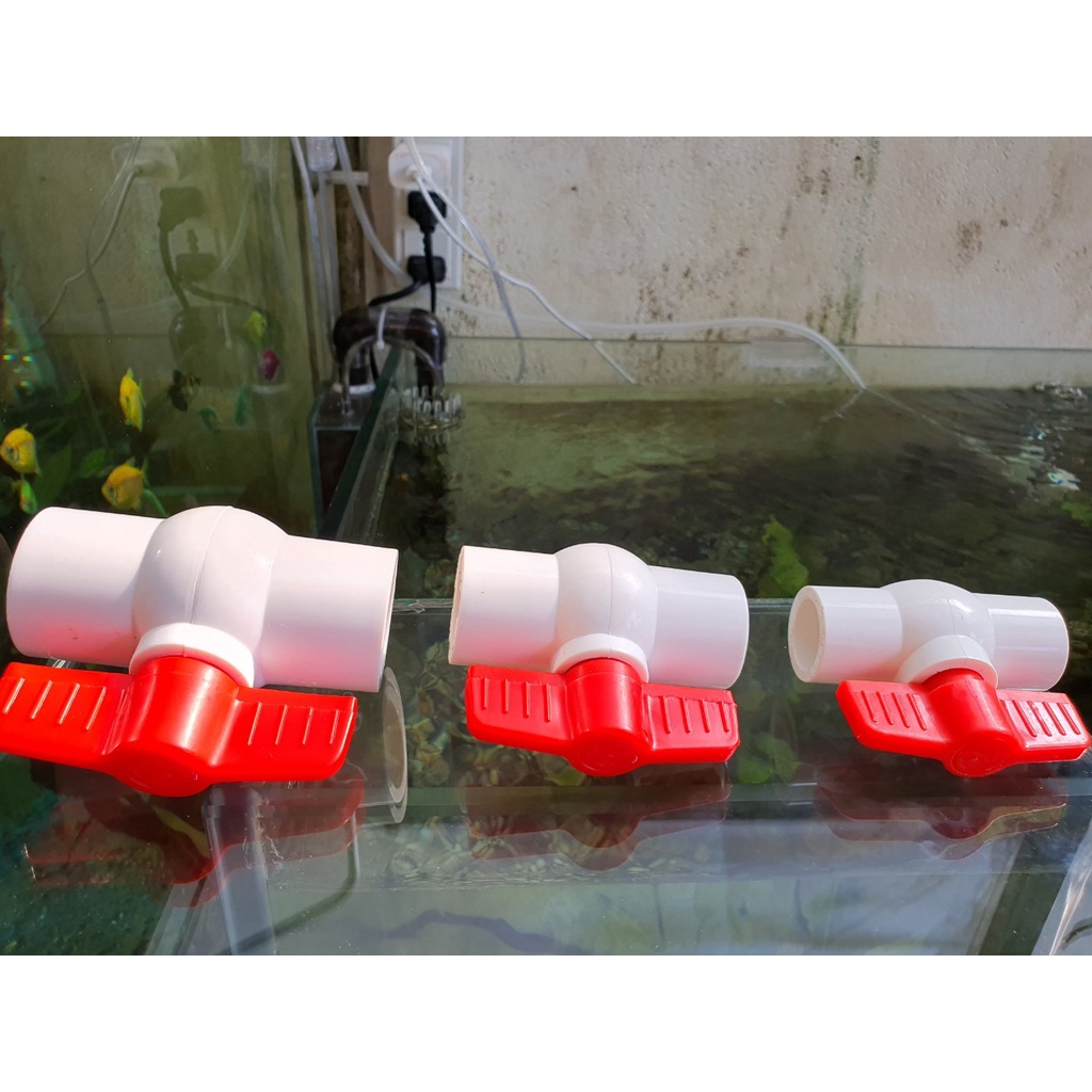 Van khóa ống nước PVC phi 20/25/32 chuyên dụng cho hồ cá