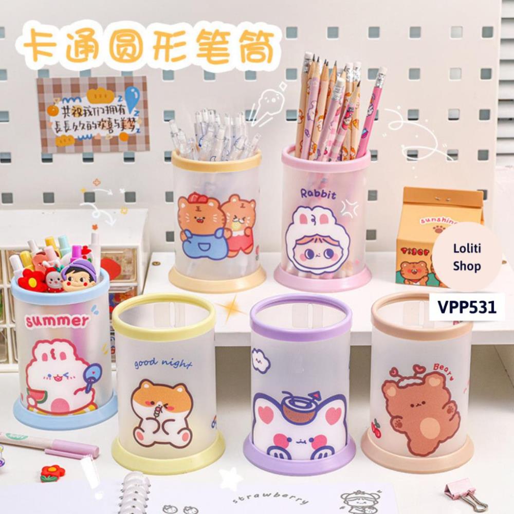 Hộp đựng bút cao cấp để bàn nhiều sắc màu LOLITI VPP531