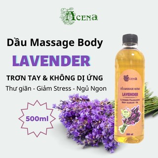 Dầu massage body lavender acena 500ml