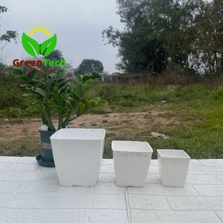 5 Chậu Nhựa Vuông Trồng Cây Nhiều Size