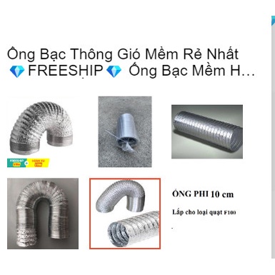 Ống gió bạc mềm ,Ống dẫn khí ống thông gió D100>D400