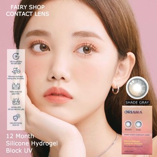 Kính Áp Tròng Filter Phủ Bóng Oriana Shade Gray 14.0mm - FAIRY SHOP CONTACT LENS độ 0 đến 8 Silicone Hydrogel ISHA