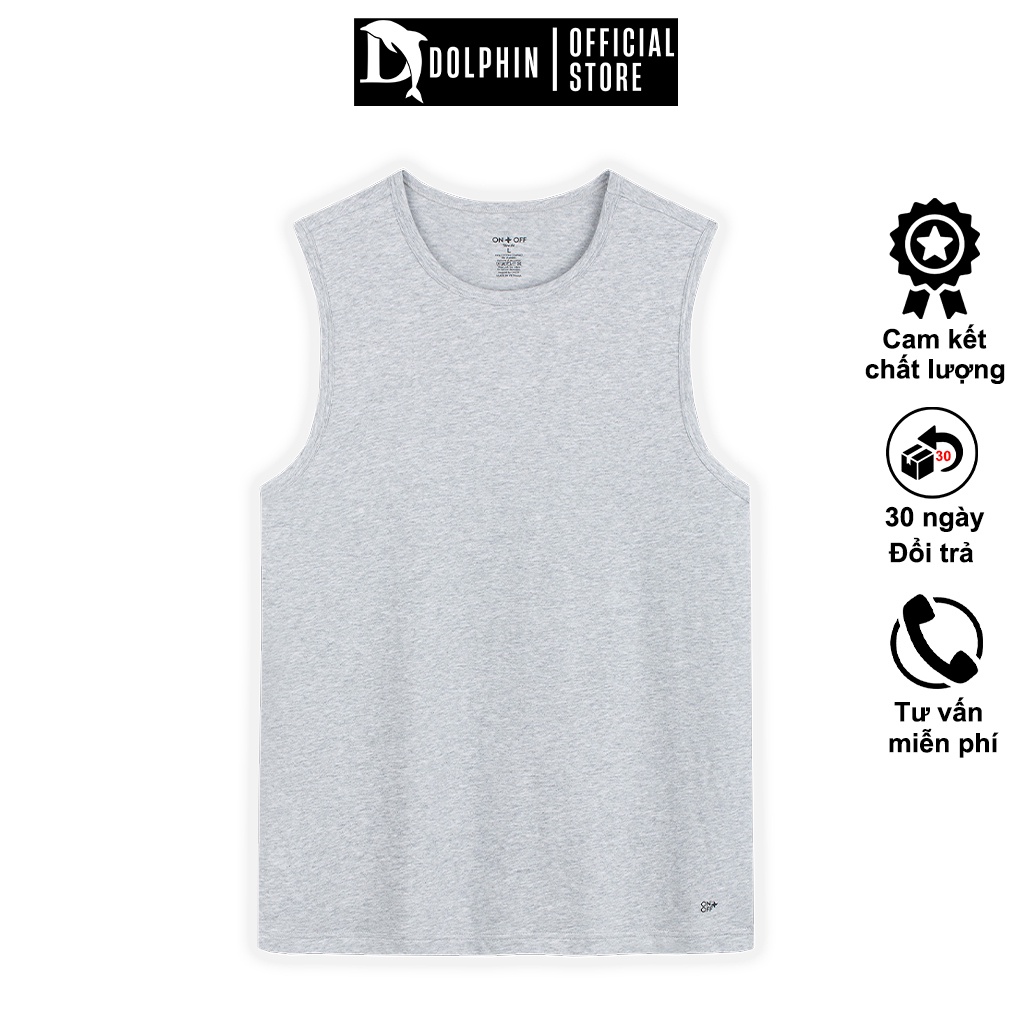Áo thun sát nách cho nam ON OFF DOLPHIN, Áo ba lỗ thể thao cho nam mềm mại, thoáng khí