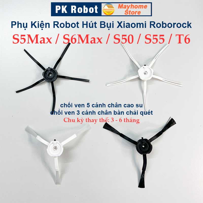 Phụ kiện Robot Xiaomi Roborock S5 Max, S6 Max, Roborock: S50, S51, S55, T6 | BigBuy360 - bigbuy360.vn