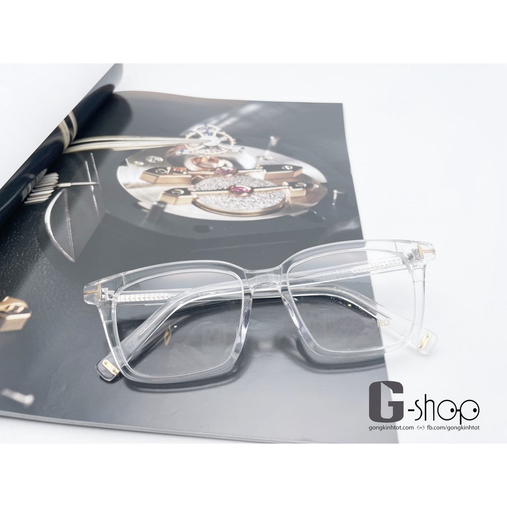 Gọng kính TF nhựa acetate mắt vuông siêu đẹp