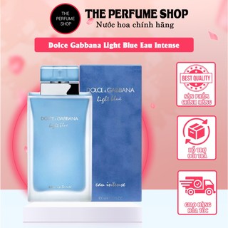 Nước hoa nữ the perfume shop - nước hoa nữ dolce gabbana light blue eau intense chai 10ml