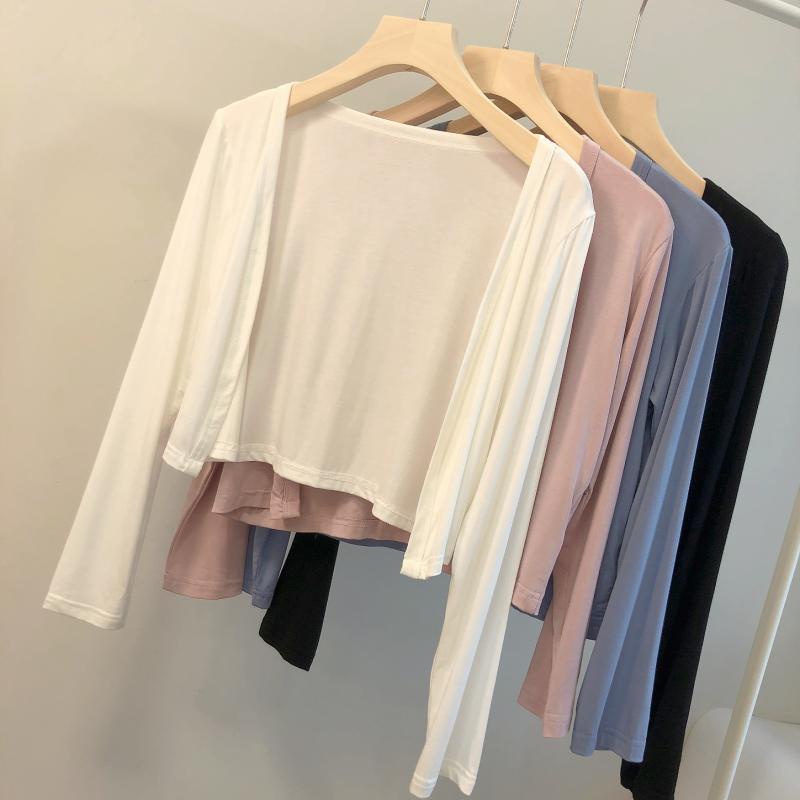 Áo Khoác Cardigan Mỏng Dáng Ngắn Thời Trang Mùa Hè Dành Cho Nữ