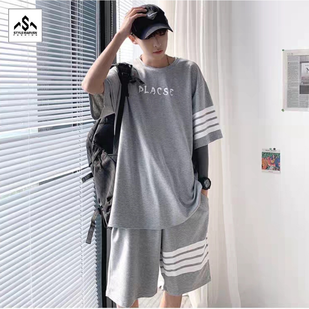Bộ Đồ Nam *FREESHIP* Chất Thun Co Giãn - Kiểu Dáng Thể Thao STYLE MARVEN - SET NAM 90000188