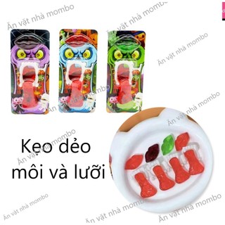 kẹo dẻo lưỡi , môi hàm răng halloween