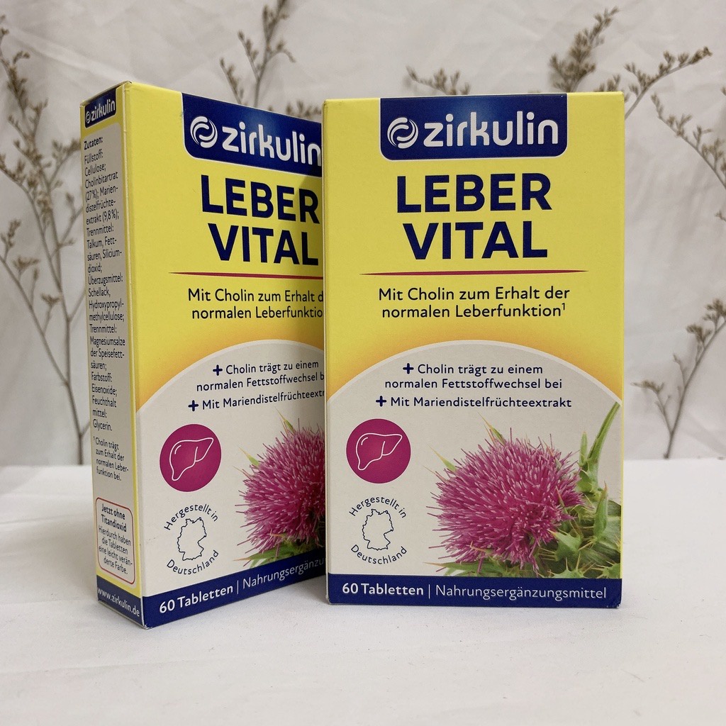 Viên Uống Bổ Gan Zirkulin Leber Vital 60v