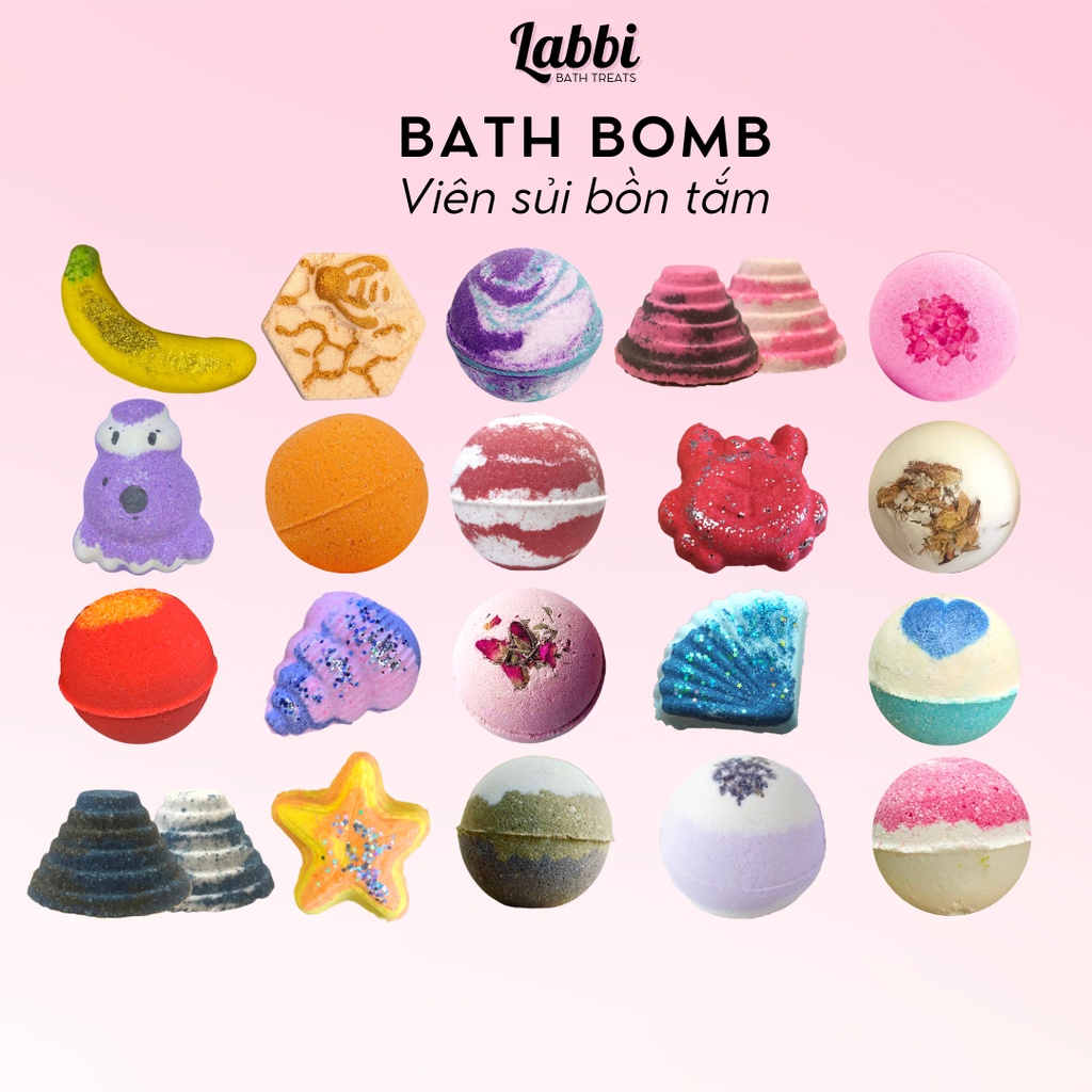 TỔNG HỢP Labbi Bath bomb Viên sủi bồn tắm Bom tắm