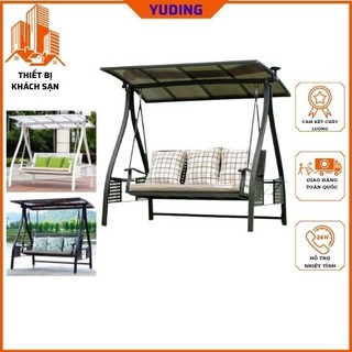 Xích đu nhôm đúc nhập khẩu tích hợp mái che năng lượng mặt trời