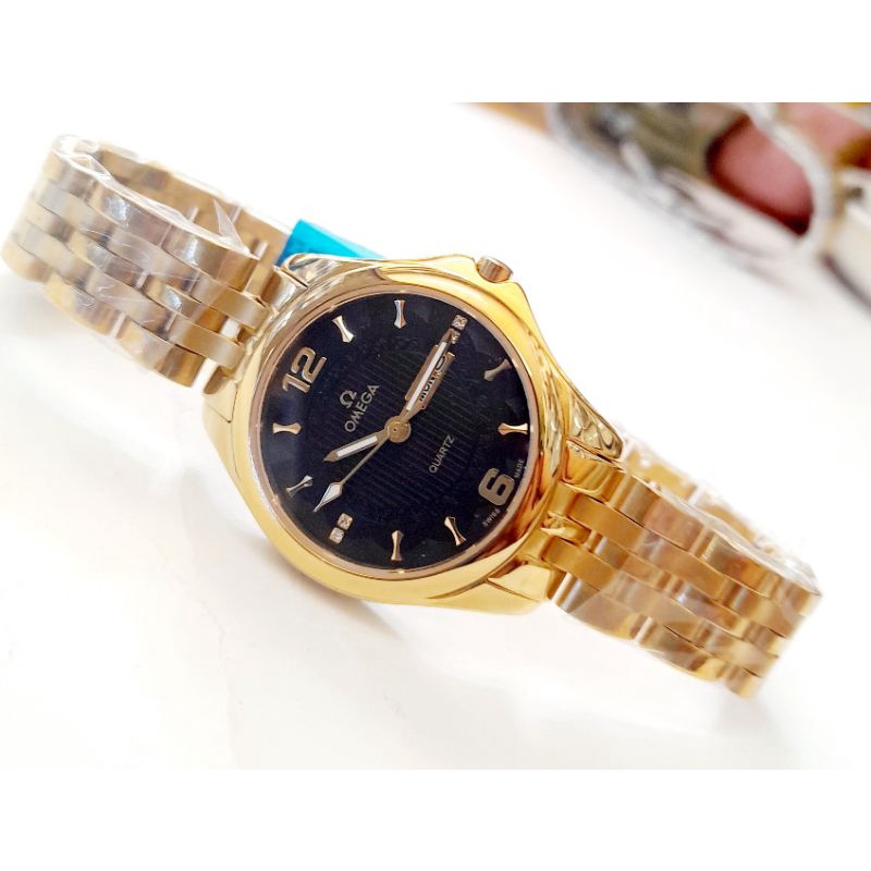 Đồng Hồ Nữ OMG Dây Thép Không Gỉ Kính Sapphire Chống Trầy Case 30mm