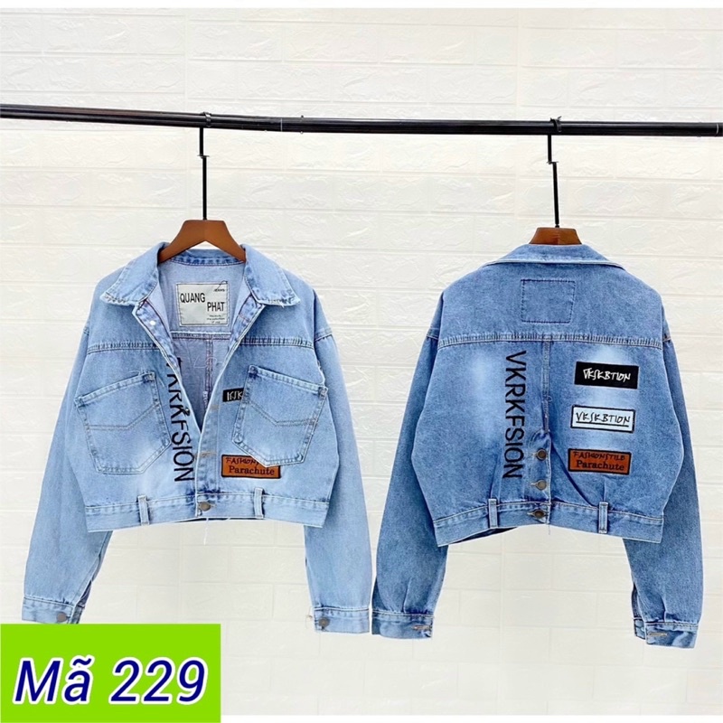 Áo Khoát Jean Kèm Nón Cao Cấp, Ảnh Thật Ik hình , Ôm Dáng ,2022