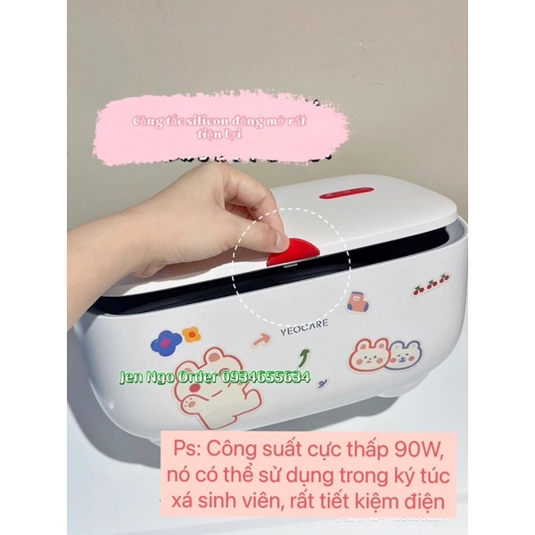 Chính hãng- Máy sấy đồ lót, đồ trang điểm kèm khử trùng UV mini YEOCARE